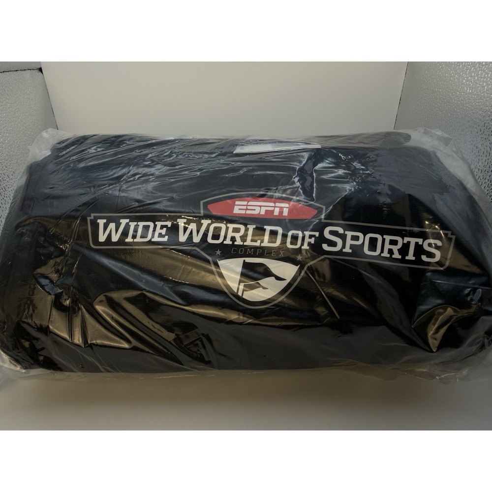 NWT ESPN Wide World of Sports Black Throw Blanket 77x53 Rare HTF Sealed